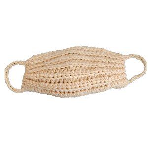 Warm Yellow Crochet Reusable Face Mask